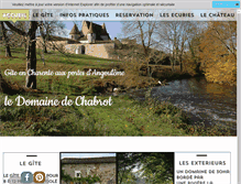 Tablet Screenshot of domaine-de-chabrot.com